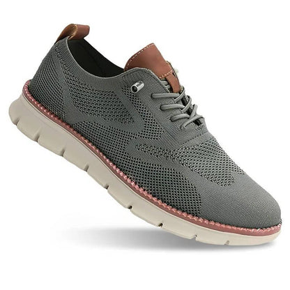 Blue men's slip-on shoes, combining comfortable design with versatile style.