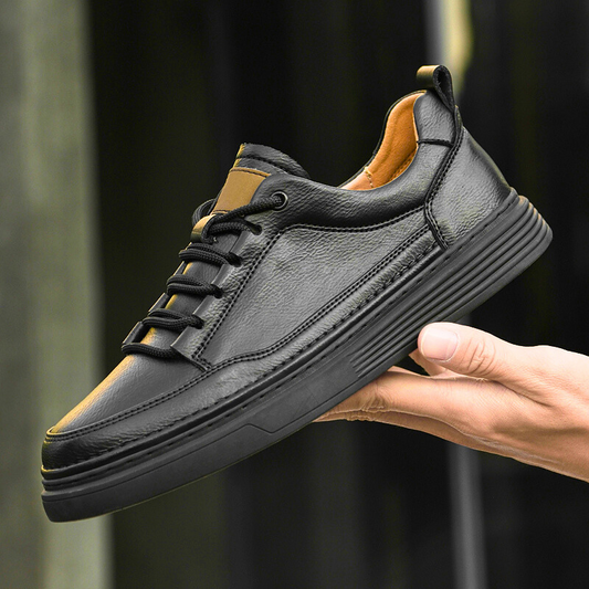 Men's urban style comfort sneakers, lace-up design with cushioned sole. Durable casual footwear.