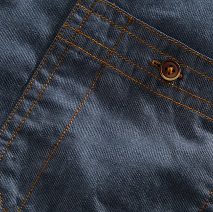 Classic men's urban polo shirt, a versatile button-up top with dual chest pockets for modern casual wear.