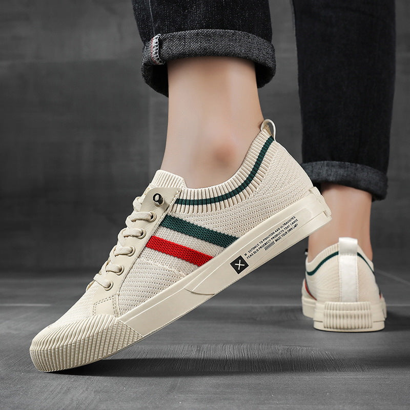 Stylish men's comfort walking shoes. Lace-up athletic sneakers, great for urban casual footwear & fashion.