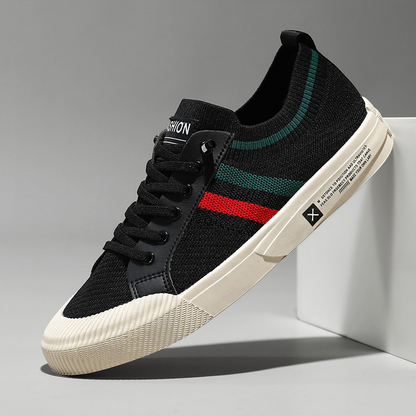 Front view: Men's urban comfort walking sneakers, lightweight & versatile for casual and athletic use.