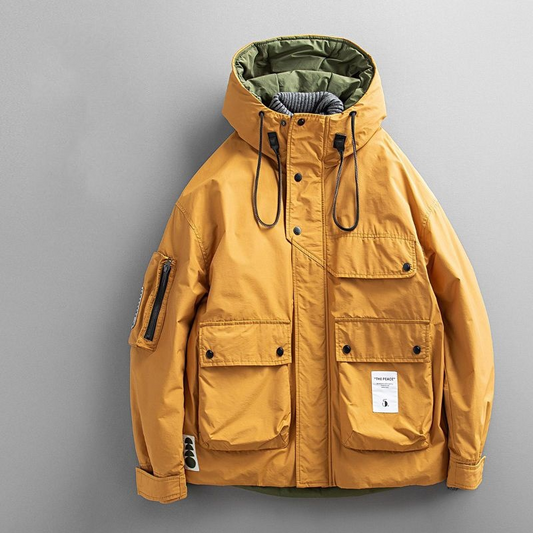 Men's Urban Winter Parka, warm, insulated, and stylish outerwear. Perfect weatherproof jacket for cold.
