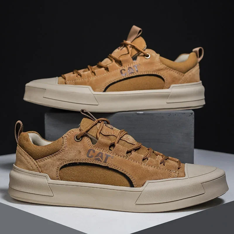 Men's UrbanEdge comfort sneakers in khaki, ideal for daily wear and urban style.