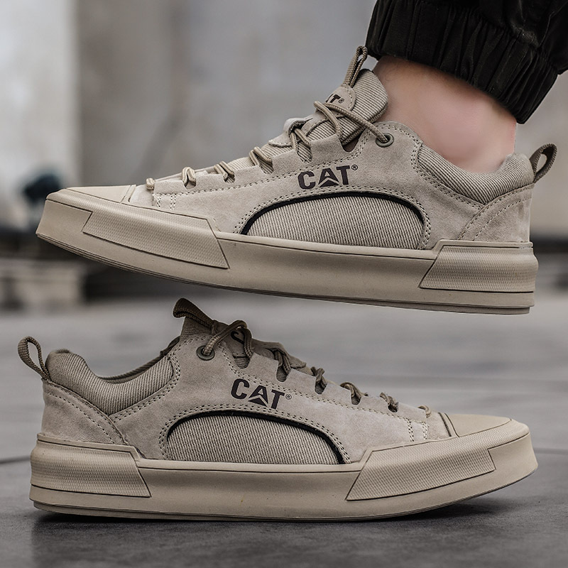 Men's sand-colored casual shoes, UrbanEdge comfort sneakers, perfect for walking.