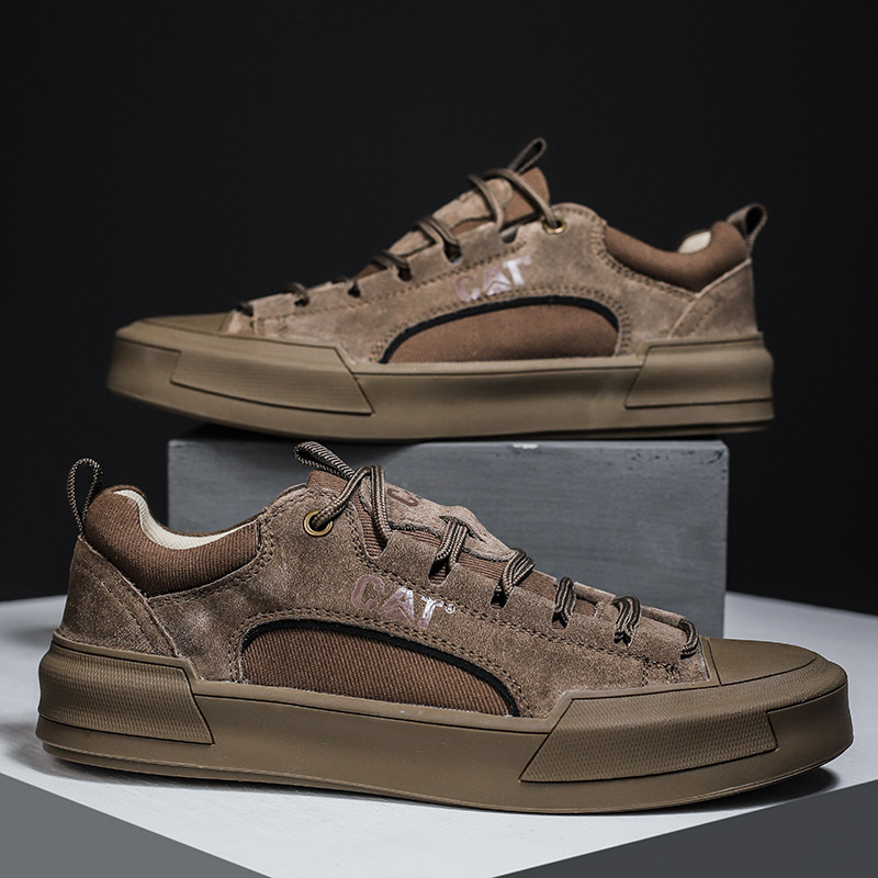 Men's brown UrbanEdge sneakers, comfortable and durable for daily urban exploration.
