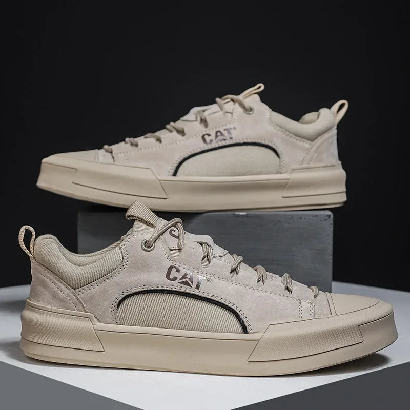 Everyday men's sneakers in sand, featuring ultimate comfort and durable design.