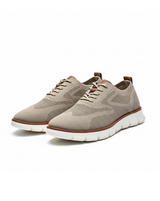 Men's UrbanFlex lightweight comfort sneakers in khaki, ideal for everyday walking.