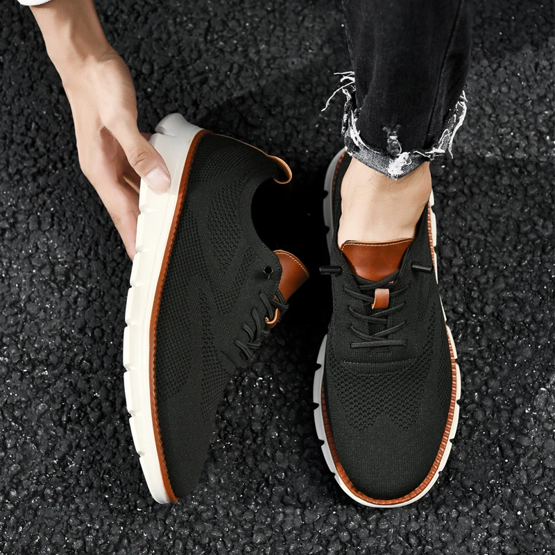 Black UrbanFlex casual shoes for men, memory foam for superior comfort footwear.