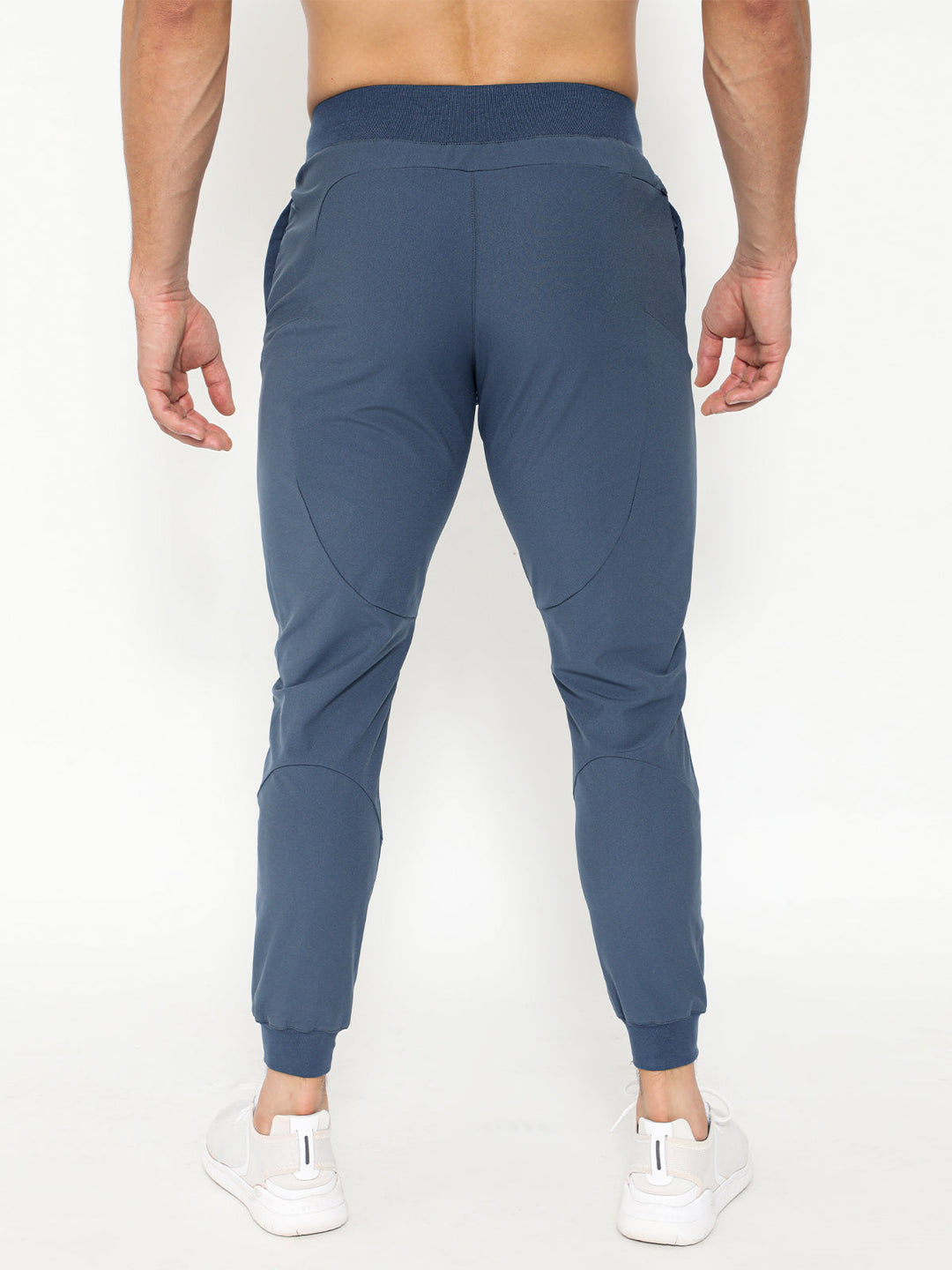 Black Valenza performance joggers for men, athletic style, gym & casual use.