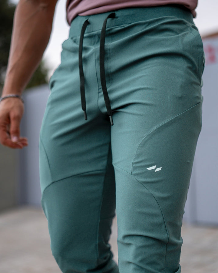 Grey Valenza men's active lifestyle joggers, tapered leg for modern fit.