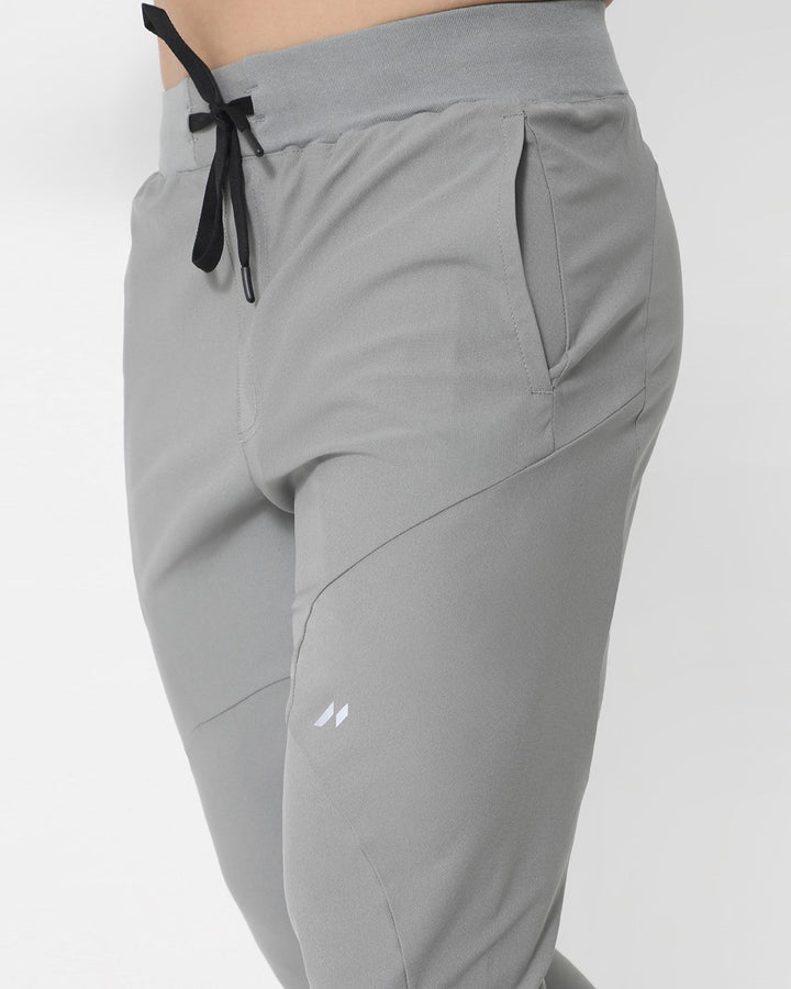 Black Valenza men's performance joggers, sleek tapered leg for modern style.
