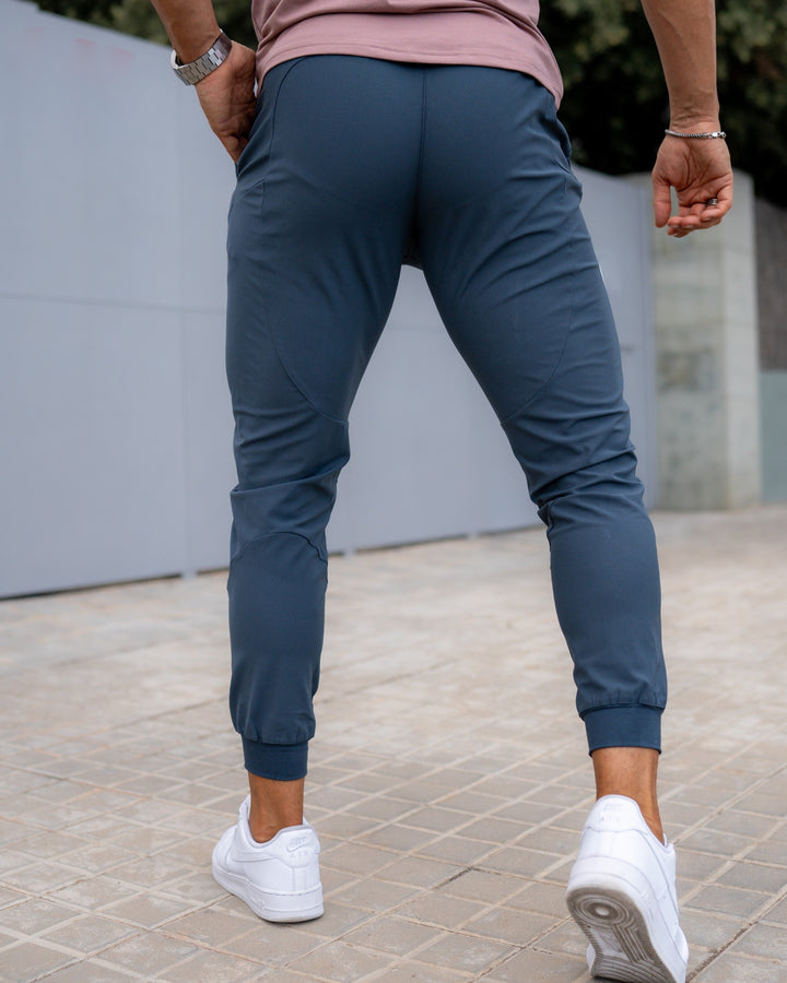 Black Valenza men's versatile joggers, quick-dry, great for active travel.