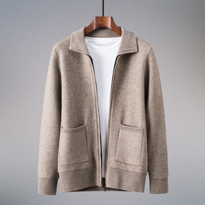 Men's Valero knit cardigan. Premium comfort, timeless style for versatile layering.