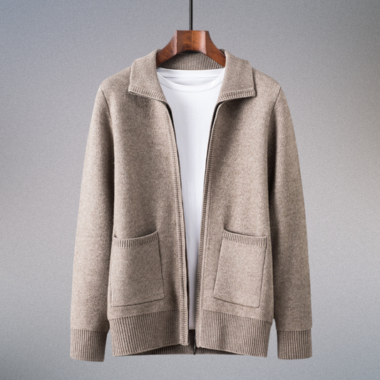 Men's Valero knit cardigan. Premium comfort, timeless style for versatile layering.