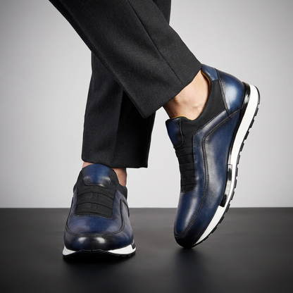 Comfortable men's velour brogue dress shoes with breathable & anti-slip sole, versatile for many looks.