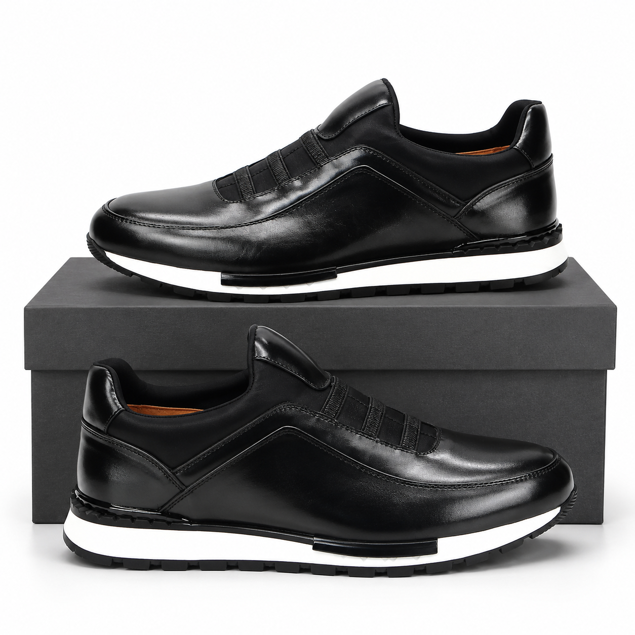 Premium men's velour cowhide leather brogue shoes, combining classic style with modern comfort & breathability.