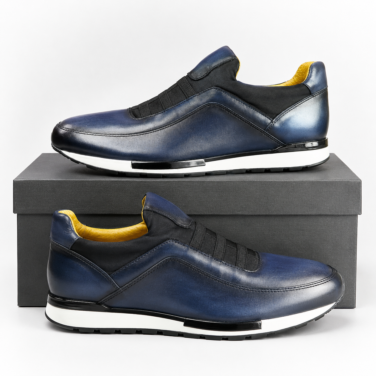 Sophisticated men's velour leather brogue shoes, blending classic design with comfort for versatile styling.