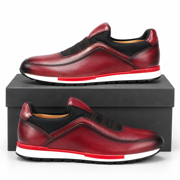 Men's velour leather brogue dress shoes: stylish, comfortable, breathable, versatile & anti-slip for all-day wear.