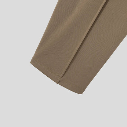 Men's Verona Classic Pleated Trousers, close up of leg & hem, showcasing tailored finish.