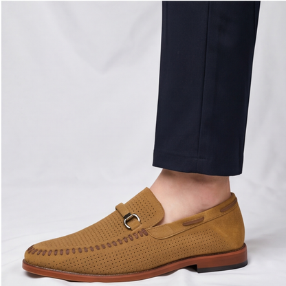 Front view of Men's Verona Comfort Loafers. Elegant yet comfortable everyday walking shoes.