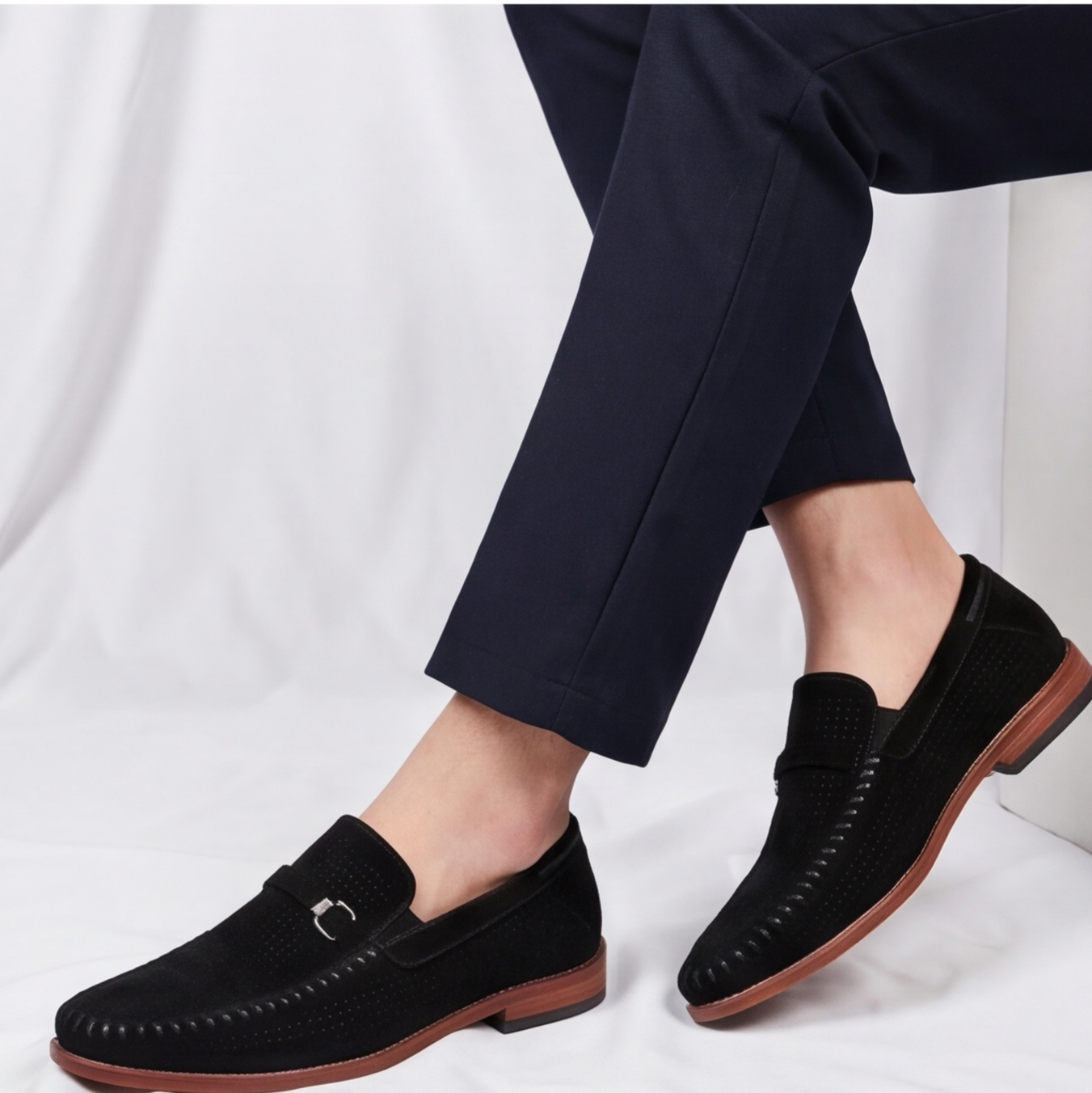 Men's Verona Comfort Loafers in a lifestyle setting. Versatile footwear for modern men's fashion.