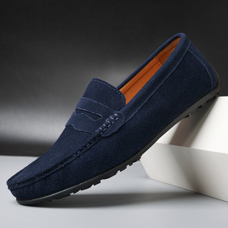 Modern men's fashion Verona loafers, comfortable slip-on shoes for any occasion.
