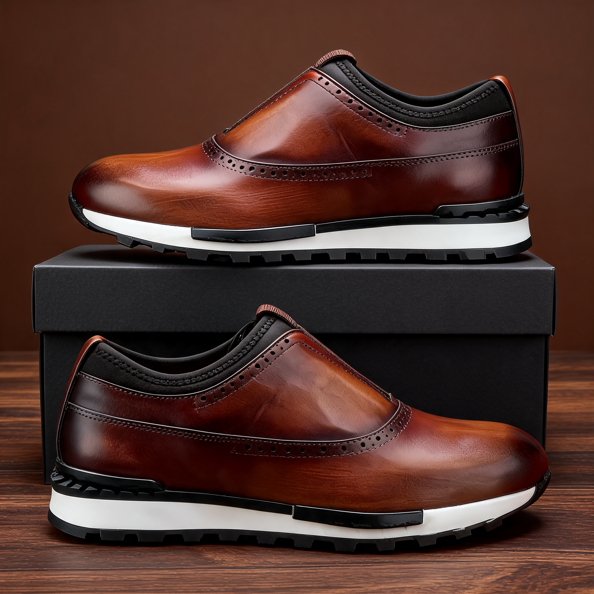 Modern men's fashion slip-on loafers, stylish and comfortable for diverse occasions, from office to everyday casual.