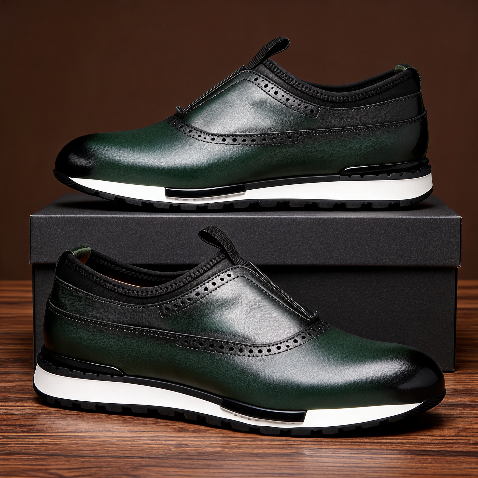 Sophisticated men's dress slip-on shoes, offering premium comfort for long workdays and stylish casual wear. Footwear.