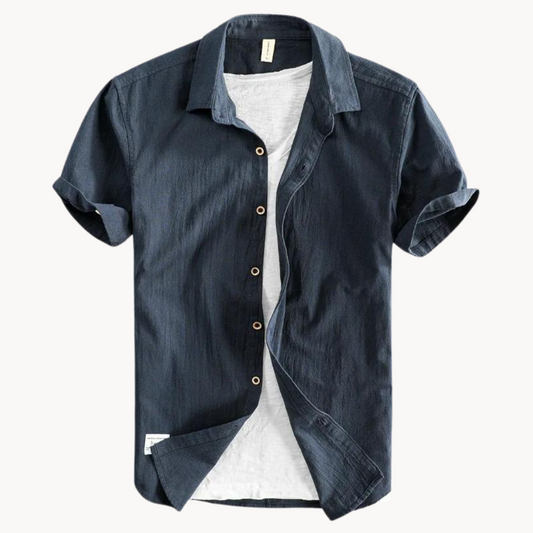 Men's versatile breathable button-up shirt for all-day comfort, perfect for casual or smart occasions. Lightweight.