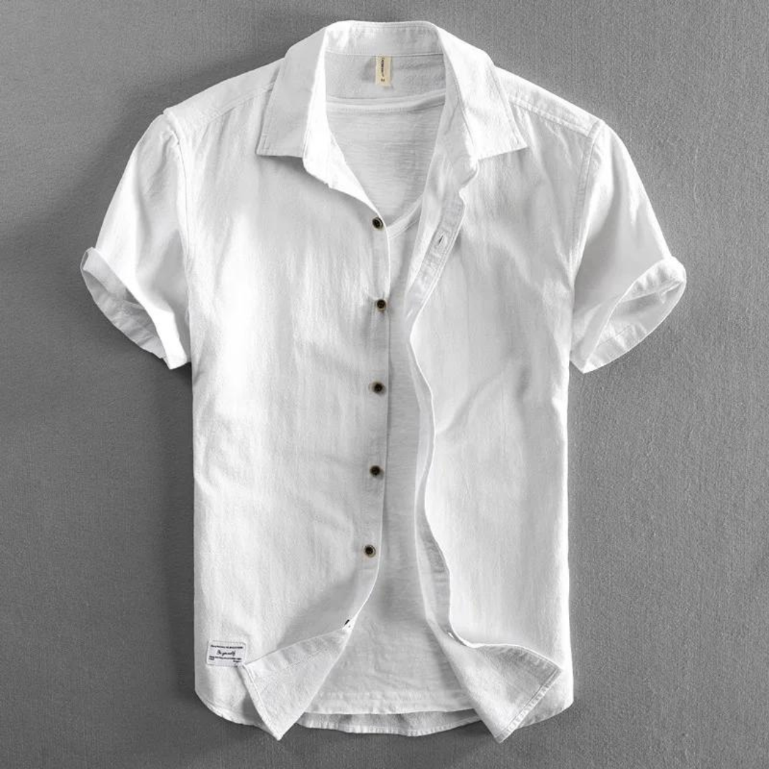 Stylish men's button-up shirt, a versatile and breathable comfort shirt suitable for both casual and formal wear.