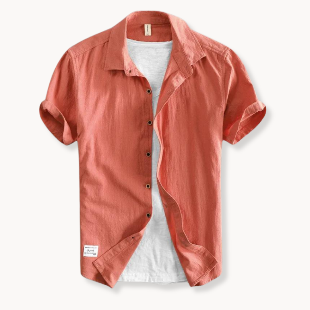 Men's casual button-up shirt, designed for all-day comfort with breathable fabric. A classic versatile top.