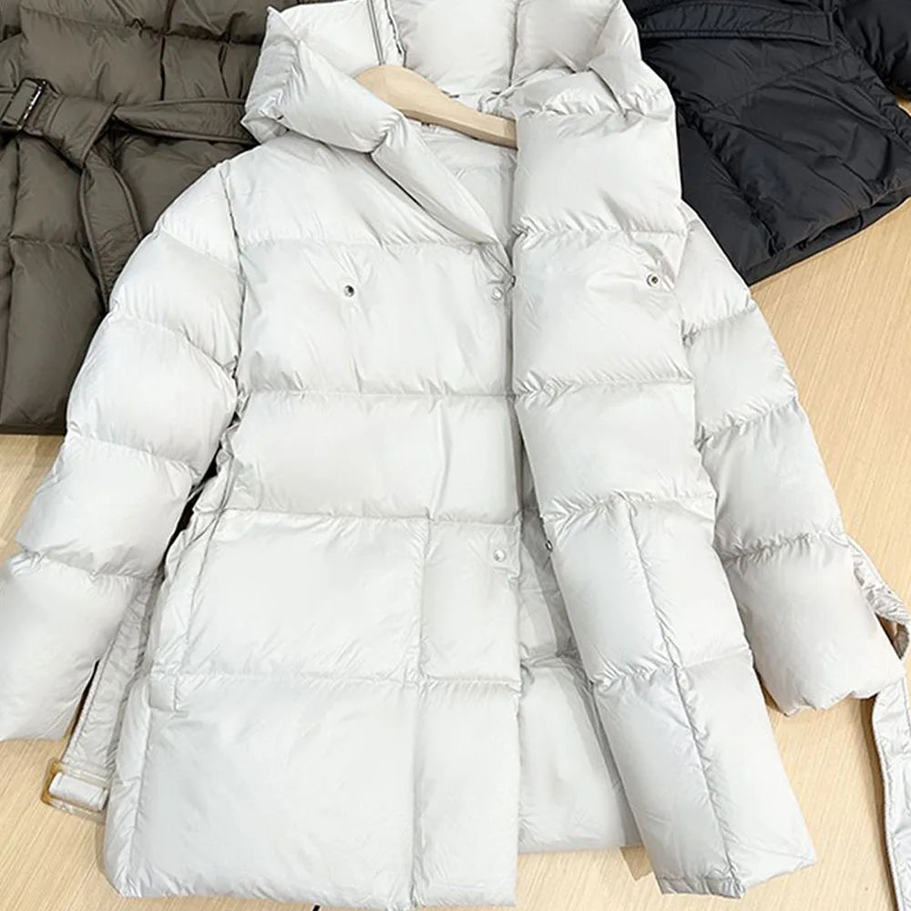White men's versatile hooded jacket. Casual modern outerwear, great for all seasons.