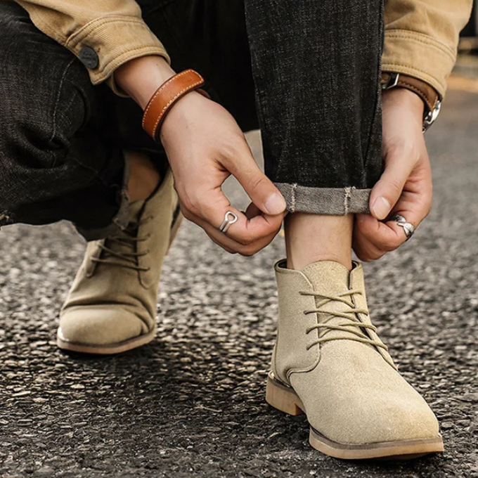 Men's durable chukka boots for versatile wear, providing all-day comfort and a stylish look.