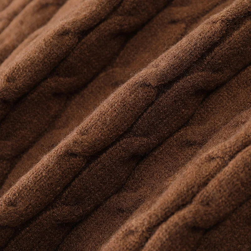 Men's smart casual button-up cardigan. Elevated textured knit for versatile layered fashion & comfort style.