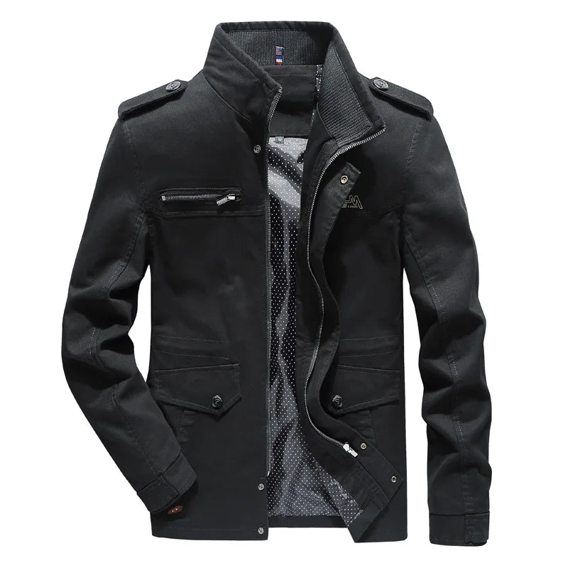 Fashionable men's 'Olivier' cargo jacket. Versatile autumn & spring outerwear, a stylish and durable casual coat.