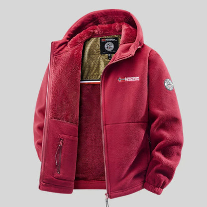 Modern men's casual jacket, versatile & comfortable for outdoor adventures and everyday style.