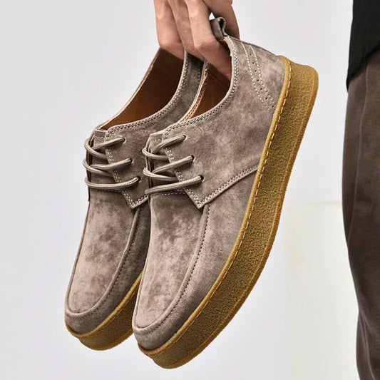 Men's versatile khaki comfort slip-on shoes for casual and everyday wear, timeless style.