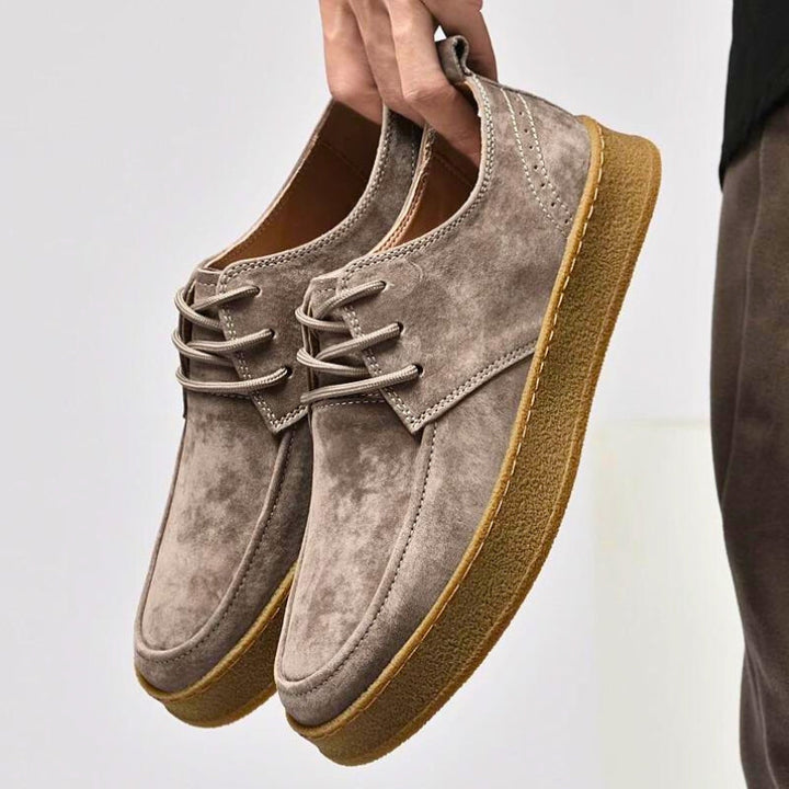 Men's versatile khaki comfort slip-on shoes for casual and everyday wear, timeless style.