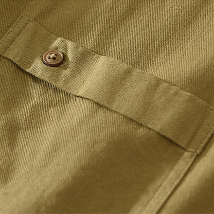 Men's versatile long-sleeve shirt with a relaxed fit, a fashion staple for daily comfort.