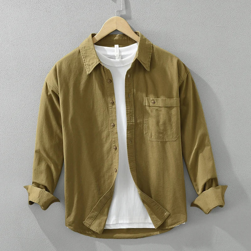 Stylish men's long-sleeve shirt for everyday comfort, great for casual or layered looks.