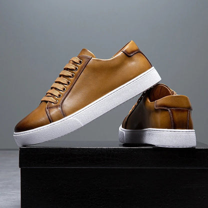 Everyday men's casual low-top sneakers with a sleek modern design, suitable for versatile smart casual outfits.
