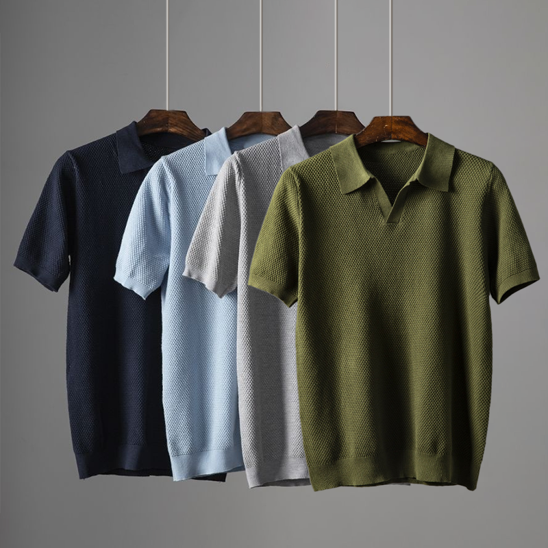 Versatile men's polo shirt. Smart casual style, perfect for summer fashion and everyday wear. New arrival.