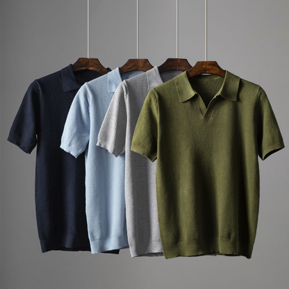 Versatile men's polo shirt. Smart casual style, perfect for summer fashion and everyday wear. New arrival.