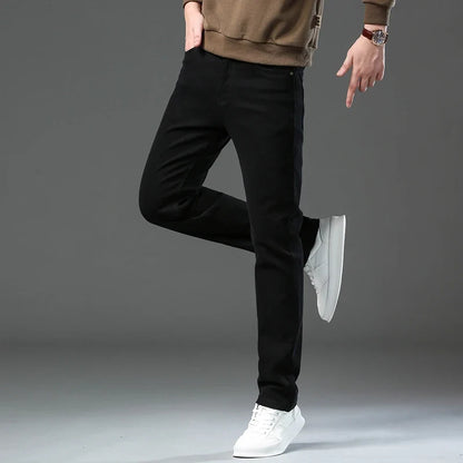 Coffee versatile men's comfort pants, regular fit for all season smart casual style.