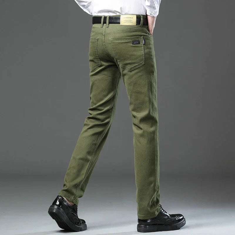 Coffee men's comfort pants, regular fit for all-season style and everyday versatility.