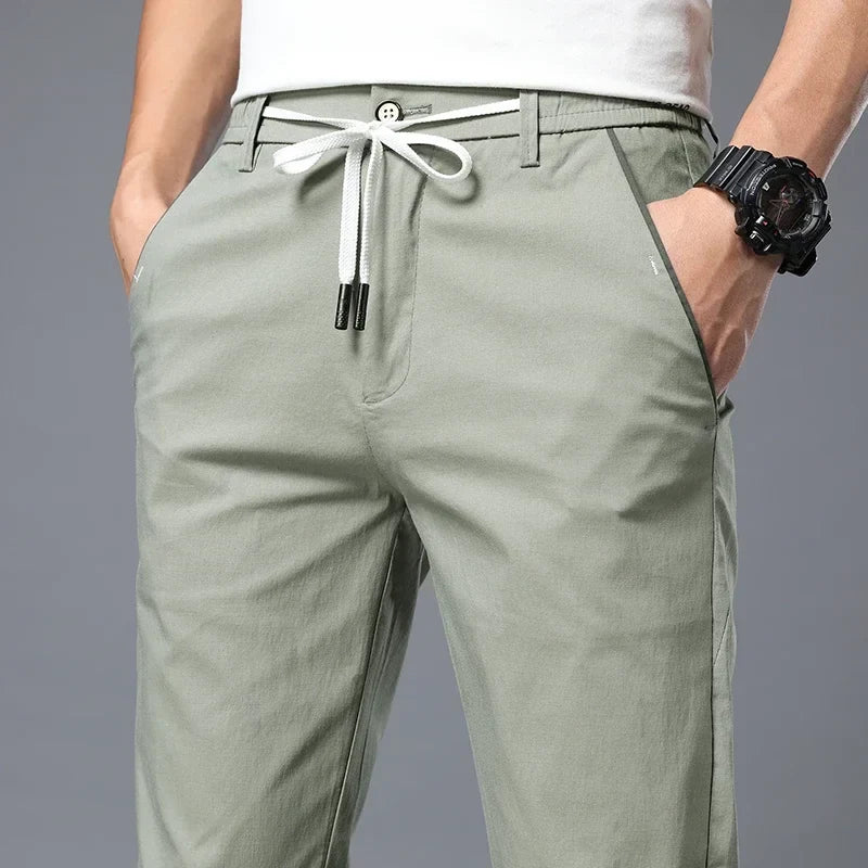 Men's versatile slim fit pants for everyday comfort and modern style, suitable for any occasion.