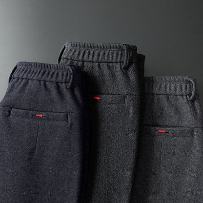 Men's slim fit stretch trousers, designed for active comfort and versatile daily wear.