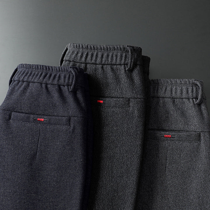 Men's slim fit stretch trousers, designed for active comfort and versatile daily wear.