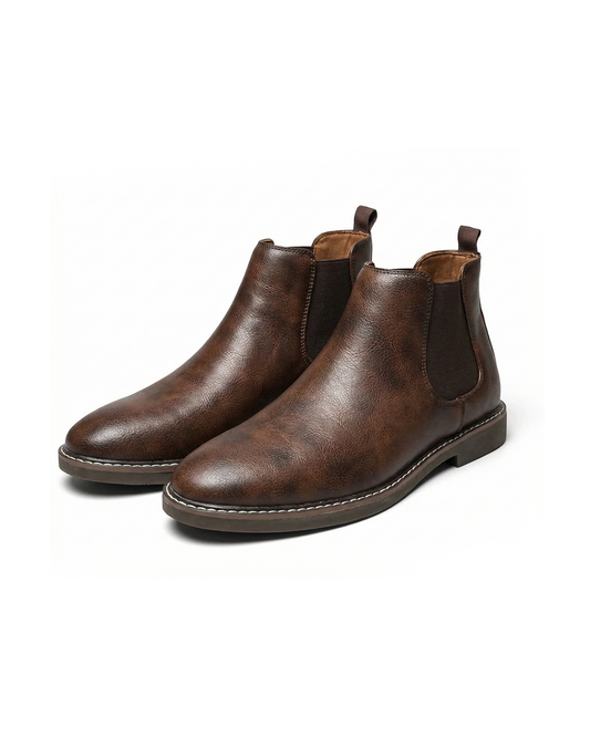 Men's versatile slip-on Chelsea boots, perfect for dress or casual outfits.