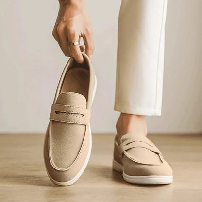 Smart casual men's slip-on loafers. Combines comfort and style for any versatile outfit.